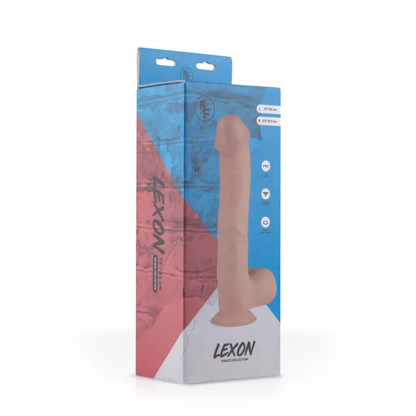 Real Fantasy Lexon - Lifelike Dildo with Balls - 33cm (Natural)