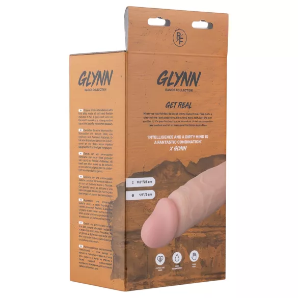 Real Fantasy Glynn - Rechargeable, Lifelike Vibrator - 25cm (Natural)