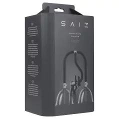 Saiz Premium Dual Breast Pump - Compact (Clear-Black)