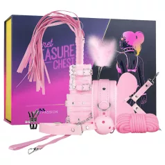   Secret Pleasure Chest - Advanced BDSM Kit - 14‑Piece (Pink)