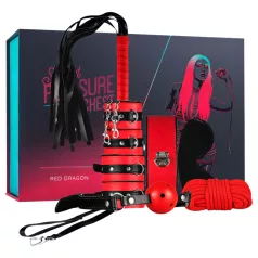 Secret Pleasure Chest - Advanced BDSM Kit - 10‑Piece (Red)