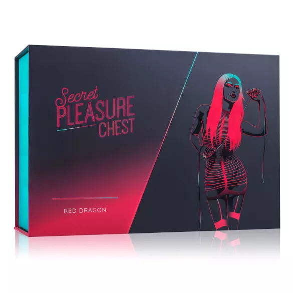 Secret Pleasure Chest - Advanced BDSM Kit - 10‑Piece (Red)