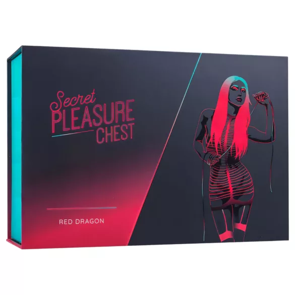 Secret Pleasure Chest - Advanced BDSM Kit - 10‑Piece (Red)
