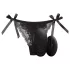 Sway No.3 - cordless, remote-controlled vibrating black knickers (S-L)