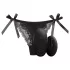 Sway No.3 - cordless, remote-controlled vibrating black knickers (S-L)