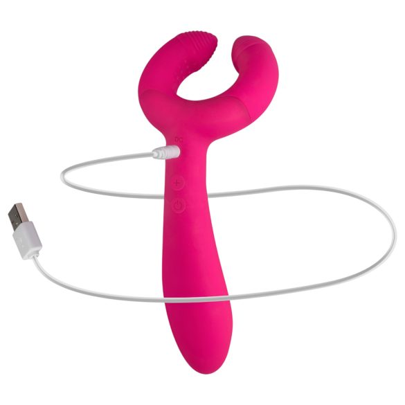 Easytoys Couple - Rechargeable, Waterproof Partner Vibrator (Pink)