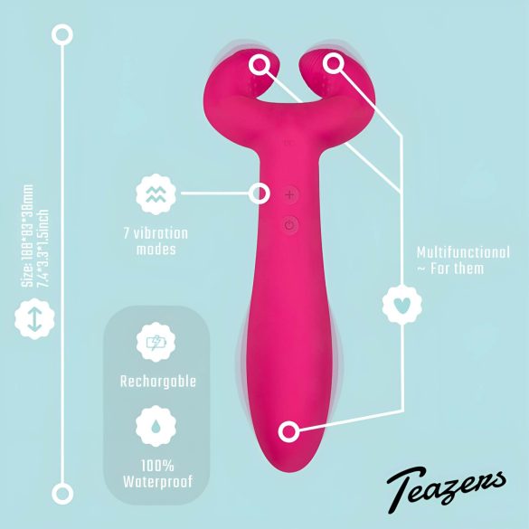Easytoys Couple - Rechargeable, Waterproof Partner Vibrator (Pink)