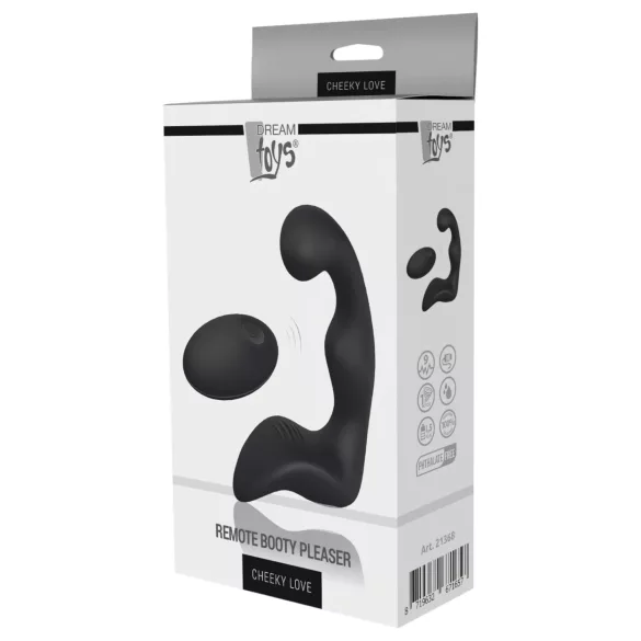 Cheeky Love Booty - Rechargeable Wireless Prostate Massager (Black)