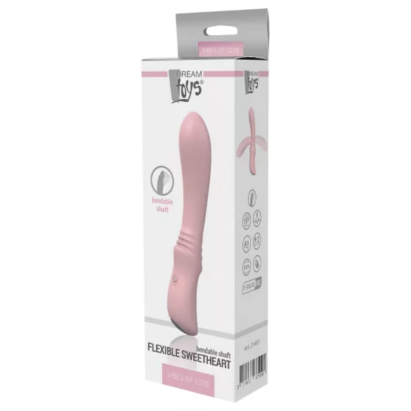 Vibes of Love Sweetheart - Rechargeable, Flexible G-Spot Vibrator (Pink)