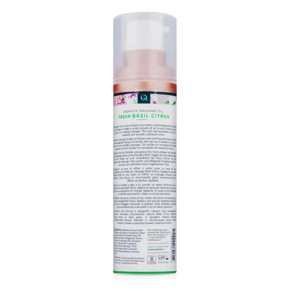 Exotiq - Scented Massage Oil - Basil Lemon (100ml)