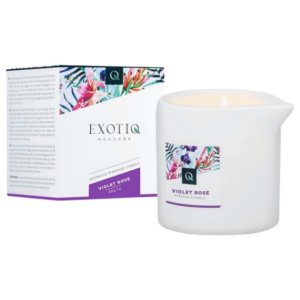 Exotiq - Scented Rose Massage Candle (200g)