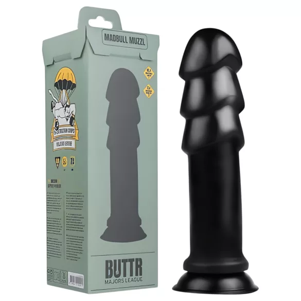 BUTTR Madbull Muzzl - Suction Cup Dildo (Black)