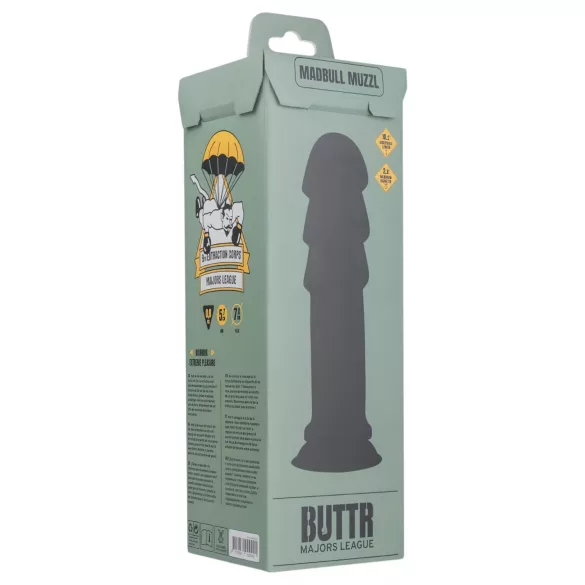BUTTR Madbull Muzzl - Suction Cup Dildo (Black)