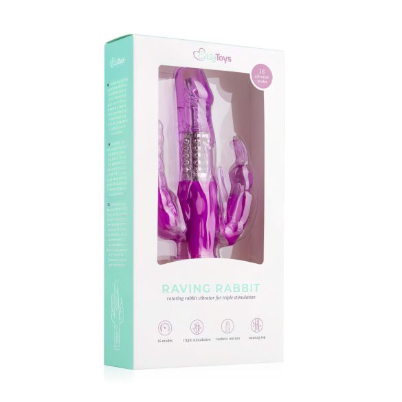 Easytoys Raving Rabbit - 3-pronged vibrator (pink)