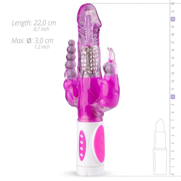 Easytoys Raving Rabbit - 3-pronged vibrator (pink)