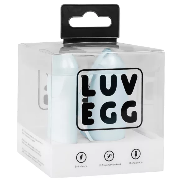 LUV EGG - wearable rechargeable wireless vibrating egg (blue)