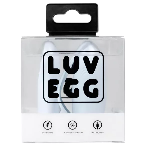 LUV EGG - wearable rechargeable wireless vibrating egg (blue)