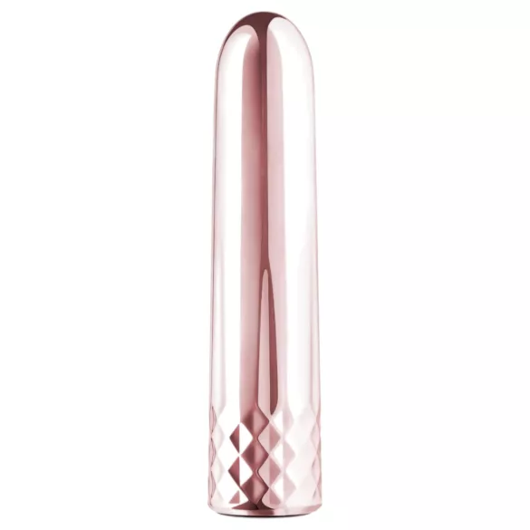 Rosy Gold Mini - Rechargeable Mini Wand Vibrator (Rose Gold)