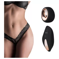   Pantyrebel - cordless, remote-controlled vibrating black lace thong (S-L)