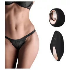   Pantyrebel - cordless, remote-controlled vibrating black thong (S-L)