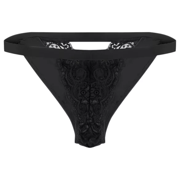 Pantyrebel - cordless, remote-controlled vibrating black thong (S-L)