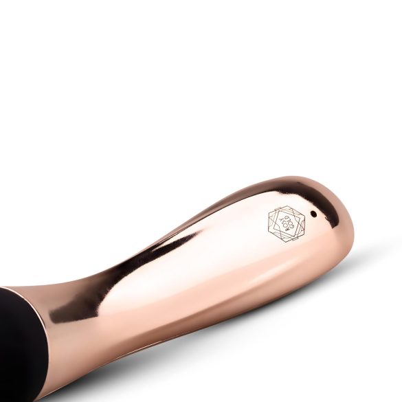 Rosy Gold Wand Curve - Rechargeable Massager Vibrator (Rose Gold)