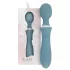 Bloom Orchid Wand - rechargeable massaging vibrator (turquoise)