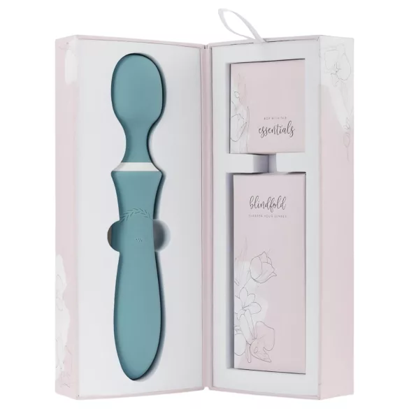 Bloom Orchid Wand - rechargeable massaging vibrator (turquoise)