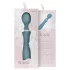 Bloom Orchid Wand - rechargeable massaging vibrator (turquoise)