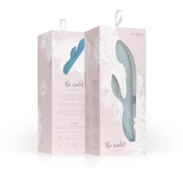 Bloom Violet Rabbit - G-Spot & Clitoral Vibrator (Turquoise)