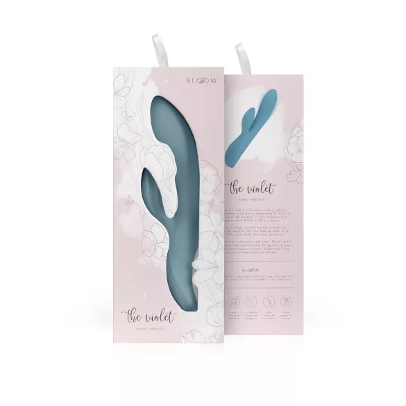 Bloom Violet Rabbit - G-Spot & Clitoral Vibrator (Turquoise)