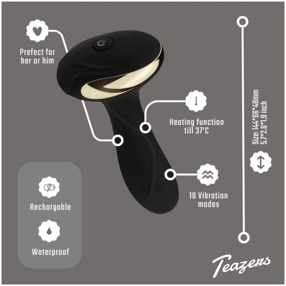 Teazers - Warming Function Anal Vibrator (Black)
