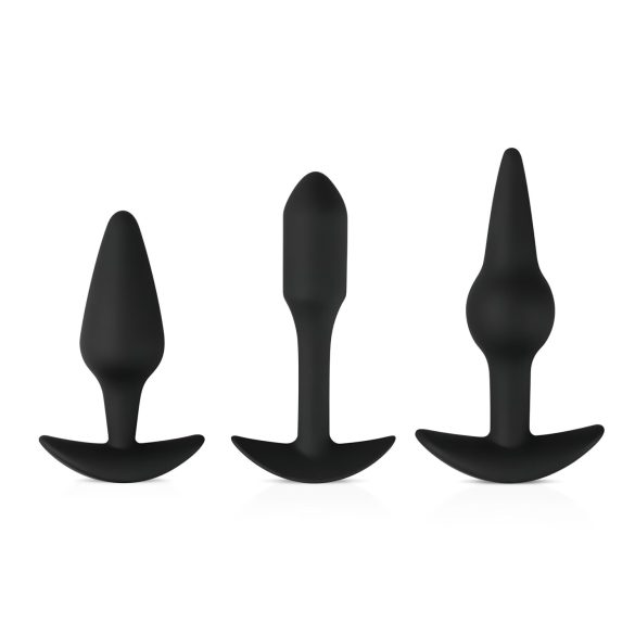 Easytoys Pleasure Kit - Versatile Black Anal Plug Set