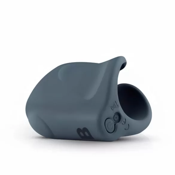 Boners - Rechargeable Vibrating Open Masturbator (Gray)