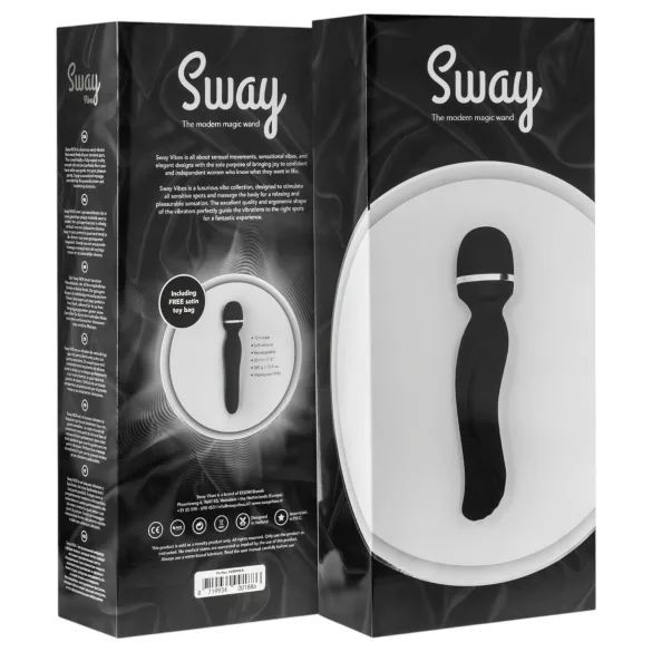Sway No.4 Wand - Rechargeable Massager Vibrator (Black)