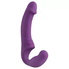 Easytoys - Rechargeable Strapless Strap-On Vibrator (Purple)