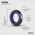 Hueman Saturn - Rechargeable, Waterproof Vibrating Ring (Purple)