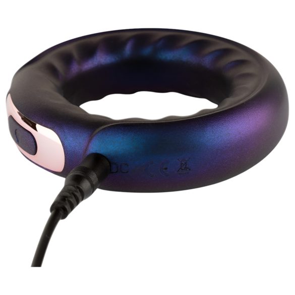 Hueman Saturn - Rechargeable, Waterproof Vibrating Ring (Purple)