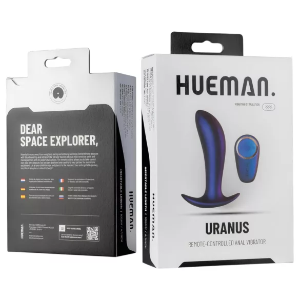 Hueman Uranus - Rechargeable Radio-Controlled Anal Vibrator (Purple)