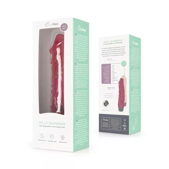 Easytoys Jelly Supreme - Lifelike Vibrator (Pink)
