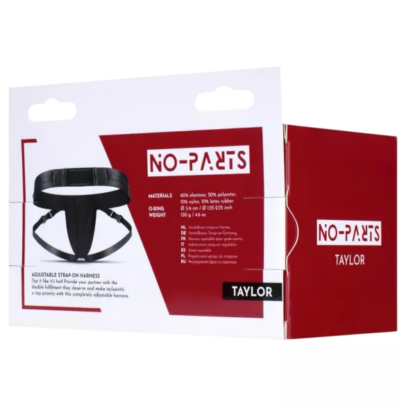 No-Parts Taylor – Adjustable Strap Harness with Dual O-Rings (Sizes S-L)