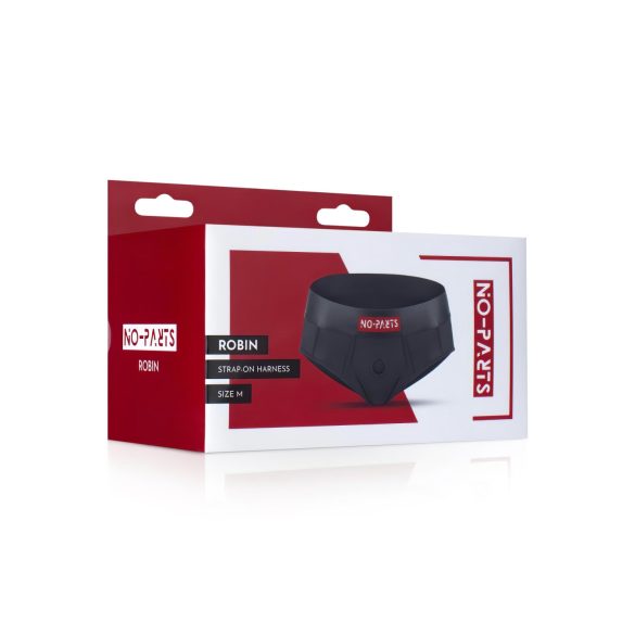 No-Parts Robin - Clip-On Briefs (Black) - L