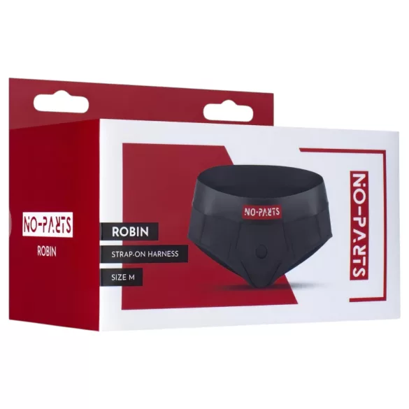 No-Parts Robin - Clip-On Briefs (Black) - L