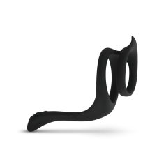   EasyToys Pleasure Ring - Flexible Black Penis and Testicle Ring