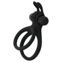 Easytoys Share Ring - Vibrating Black Penis & Testicle Ring