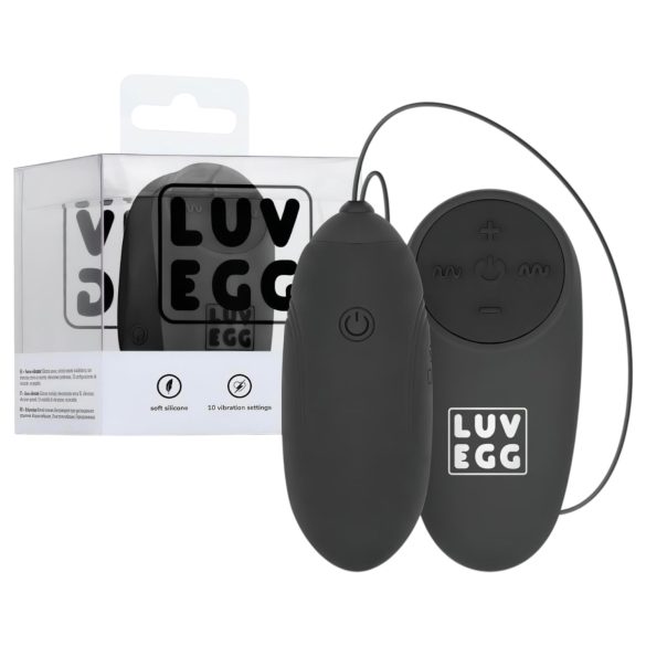 LUV EGG - Rechargeable, Wireless Vibrating Egg (Black)