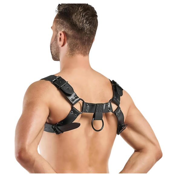 Bedroom Fantasies Bruno - Black Body Harness Top (Sizes S-XL)