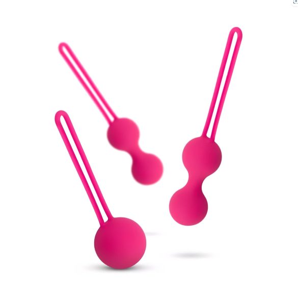Easytoys LoveBalls - 3-Piece Kegel Ball Set (Pink)