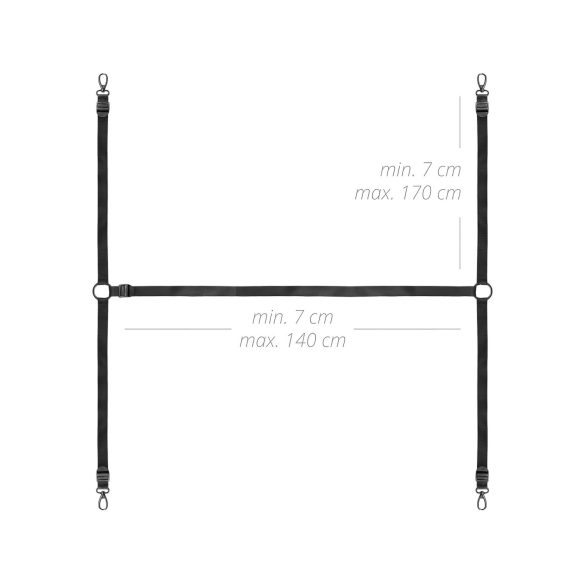 Bedroom Fantasies - Bed Restraint Set (Black)