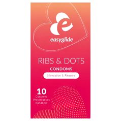 EasyGlide Ribs & Dots - Textured Condoms (10-pack)